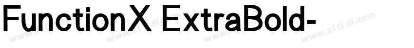 FunctionX ExtraBold字体转换